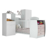 Quarto Infantil Berço-cômoda/colchão Laura Multimóveis Br/rs