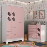 Quarto Infantil Completo Guarda Roupa 4