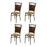 Quatro Cadeiras De Cozinha De Fibra