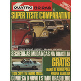 Quatro Rodas Nº204 Vw Fusca Fuscão Fiat 147l Chevette Envemo