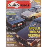 Quatro Rodas Nº360 Apollo Monza Verona Cbt Javali Vw Gol Gti