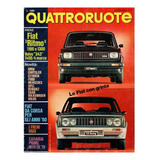 Quattroruote N°274 Set/1978 Fiat Ritmo Volvo 343 Bmw 635 Csi