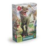 Quebra Cabeça 100 Peças Grow Dinossauros