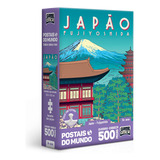 Quebra Cabeça 500 Pçs Nano Postais Do Mundo Monte Fuji Japão
