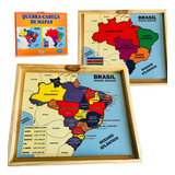 Quebra Cabeça Do Mapa Do Brasil