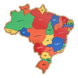 Quebra Cabeça Infantil Mapa Brasil Brinquedo