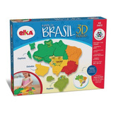 Quebra Cabeça Mapa Do Brasil Em