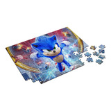 Quebra Cabeça Personalizado Sonic Movie 48 Peças Puzzle