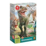 Quebra Cabeça Puzzle Infantil Dinossauros 100
