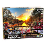 Quebra-cabeça 500 Peças Amsterdam - Pais E Filhos