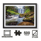 Quebra-cabeça Cachoeira Nova Zelândia 500pçs Pais E Filhos