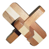 Quebra-cabeça De Madeira (24)- Puzzle Desafio- Cruzeta 3 Pcs
