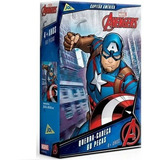 Quebra-cabeça Os Vingadores Capitão América 60 Peças Multicor Toyster