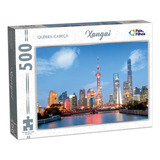 Quebra-cabeça Xangai China 500 Peças Pais E Filhos