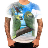 Queima De Estoque Camiseta Ave Pássaros Loro Papagaio