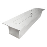 Queimador Ecológico A.j.d - Modelo Retangular 60cm- Inox 304
