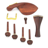 Queixeira, Cravelha, Estandarte, Violino Tamarindo Kit 4/4