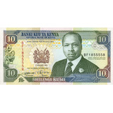 Quênia - Cédula De 10 Shilling