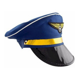 Quepe Aviador Adulto Cap Fantasia Cosplay Chapeu Aeronautica