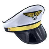 Quepe Comandante Chapeu Aviador Fantasia
