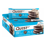 Quest Bar Cookies´n Cream Cx 12 Un Barra Proteica Importada