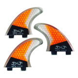 Quilhas Fibra Carbono Honeycomb, Média M3, Fcs 1, Laranja.