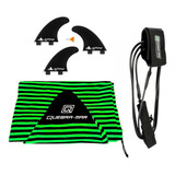 Quilhas Prancha Surf M5+ Capa Toalha Pranchinha+ Leash 6 Pés