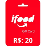 R$20 Gift Card Digital - Cartão Presente Ifood