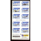 R-793 Até R-802 - Cartela De Selos Cd 25 - Aviões - 2000