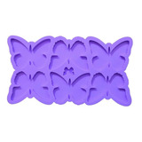 R276 Molde De Silicone 6 Borboletas Resina Chaveiro 