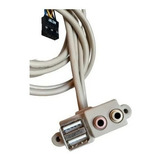 Rabicho 2 Usb Frontal Audio E Mic P/ Gabinete Pc C/ Medidas
