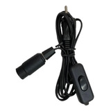 Rabicho Preto 3m Interruptor Meio Fio E Soquete E14 Bivolt