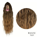 Rabo De Cavalo Maiane Ser Mulher Cacho Solto Fibra Futura Cor T2/27 Castanho/mel