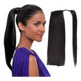 Rabo De Cavalo Natureza Cabelo Humano 30cm 60g