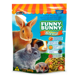 Ração Funny Bunny Blend Coelhos E Pequenos Roedores 500grs