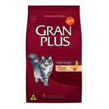 Ração Gran Plus Gatos Castrados Frango E Arroz 10,1kg