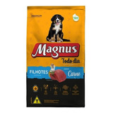 Ração Magnus Todo Dia Alimento Cães Filhotes Carne 10kg