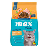 Ração Max Cat Vita Selection Frango Gatos Castrados 20 Kg