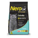 Ração Nero Cat Premium Gatos Adultos Castrados Frango 10kg