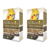 Ração P/ Calopsita Seleção Natural 900g Nutrópica Kit 2 Uni.