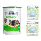 Ração P/tartaruga Reptolife 270g + Suplemento Reptocal 15g