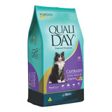 Ração Para Gatos Castrados Sabor Carne 3kg Qualiday