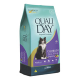 Ração Qualiday Gato Castrado Carne Arroz Vegetais 10,1kg