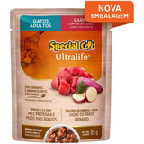 Ração Úmida Special Cat Sachê Gatos Frango Molho Adulto 85g