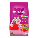 Ração Whiskas Para Gatos Filhotes Sabor Carne E Leite 2,7kg