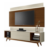 Rack Com Painel Horizon 1.8 Com Led Off White Natural Oferta