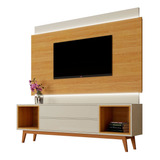 Rack Com Painel Horizon 1.8 Led Off White Nature Moveisaqui