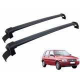 Rack De Teto Fiat Uno 4 Portas 1984 Até 2013 Cor Preta