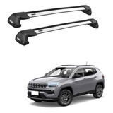 Rack De Teto Thule Wingbar Edge Jeep Compass Travessa Prata
