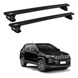 Rack De Teto Thule Wingbar Evo Jeep Compass Travessa Preto